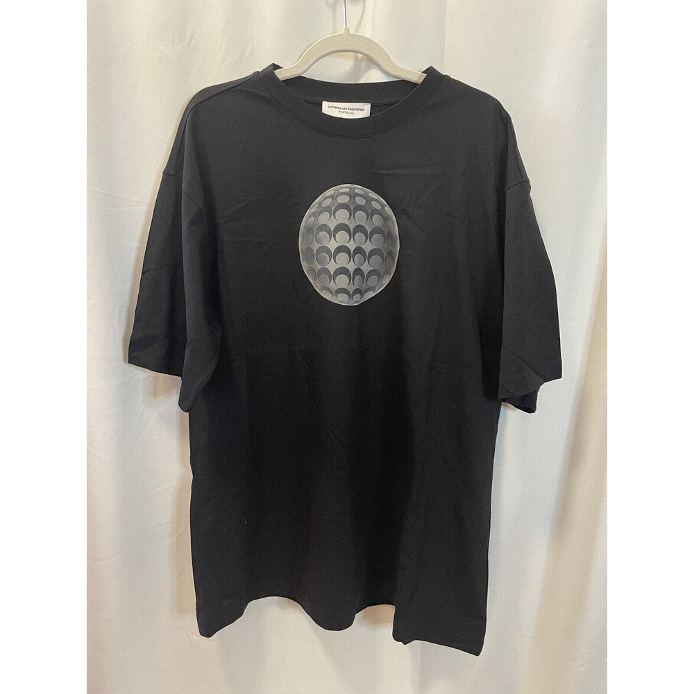 SS21 Marine Serre Amor Fati Oversize Optic Moon Black Top Size XL